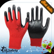 SRSAFETY 13G rote Nitril Arbeitssicherheit Handschuhe